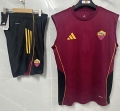 Debardeur AS Roma+Short 2025-26 rouge noir