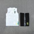 Debardeur Bresil+short blanc noir 2025-2026