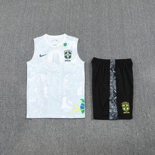 Debardeur Bresil+short blanc noir 2025-2026
