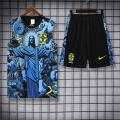 Debardeur édition spéciale Bresil+short bleu noir 2025-2026