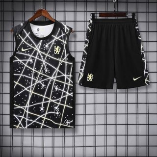 Debardeur enfant Chelsea+short noir 2025-2026