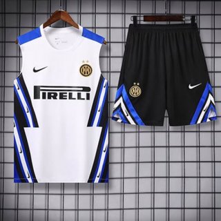 Debardeur Inter Milan+Short 2025-26 blanc bleu noir