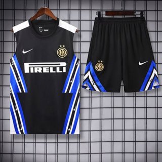Debardeur Inter Milan+Short 2025-26 noir bleu