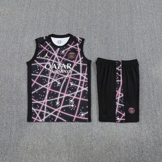 Debardeur PSG+short noir rose 2025-2026