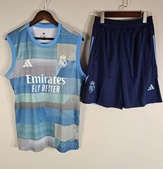 Debardeur Real Madrid+Short bleu 2025-2026