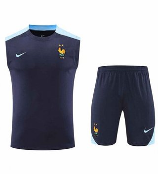 Debardeur France+Short bleu 2024 25