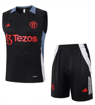 Debardeur Manchester United+Short noir 2024/2025