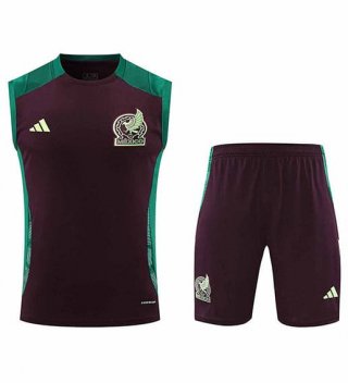 Debardeur Mexique+Short rouge vert 2024/2025