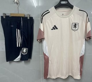 Ensemble training Aston Villa 2025-2026 beige noir