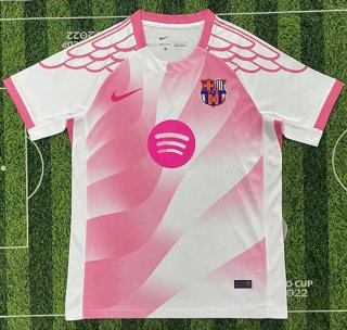 Maillot Barcelone édition-spéciale 2025-26 rose blanc