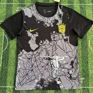 Maillot Bresil édition spéciale 2025-2026 noir gris