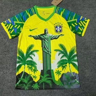 Maillot Bresil édition-spéciale 2025-2026 vert jaune