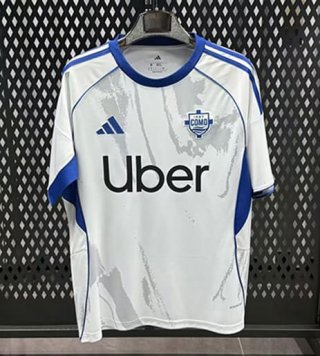 Maillot Como 1907 extérieur 2025/2026 blanc gris bleu