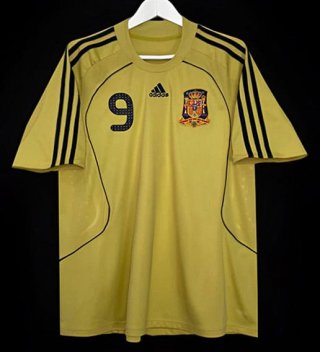 Maillot Espagne Torres 9 rétro extérieur 2008