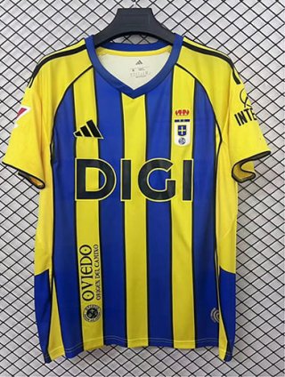 Maillot de foot Real Oviedo extérieur 2025-2026 bleu jaune