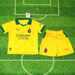 Maillot de football enfant AC Milan third 2025-2026 jaune