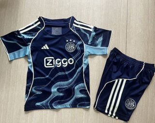 Maillot de football enfant Ajax extérieur 2025-26 bleu
