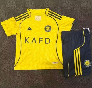 Maillot de football enfant Al Nassr domicile 2025-2026 Jaune bleu
