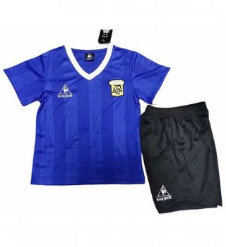 Maillot de football enfant Argentine rétro extérieur 1986