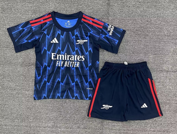 Maillot de football enfant Arsenal extérieur 2025-2026 bleu