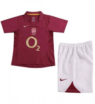 Maillot de football enfant Arsenal retro domicile 2005/2006