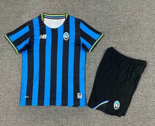 Maillot de football enfant Atalanta domicile 2025-26 bleu noir