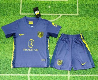Maillot de football enfant Atletico Madrid extérieur 2025-2026 bleu