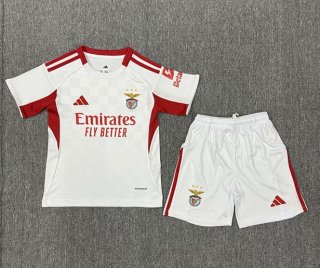 Maillot de football enfant Benfica third 2025-2026 blanc rouge