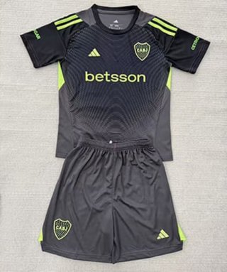 Maillot de football enfant Boca Juniors gardien 2025-2026 Noir