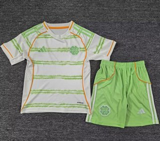 Maillot de football enfant Celtic Third 2025-2026 blanc vert