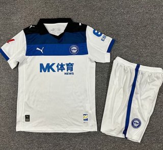 Maillot de football enfant Deportivo Alavés extérieur 2025-26 bleu blanc