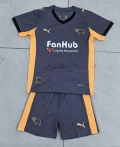 Maillot de football enfant Derby County extérieur 2025-2026 gris orange