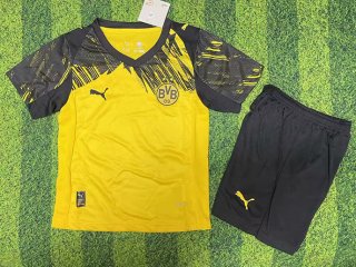 Maillot de football enfant Dortmund domicile 2025-2026 jaune noir