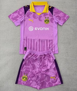 Maillot de football enfant Dortmund gardien 2025-2026 Violet