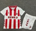 Maillot de football enfant FC Koln domicile 2025-2026 rouge blanc
