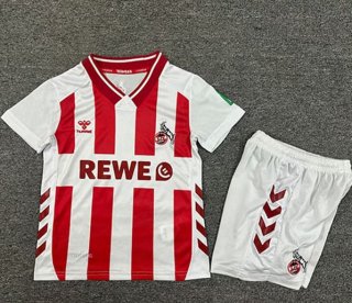 Maillot de football enfant FC Koln domicile 2025-2026 rouge blanc