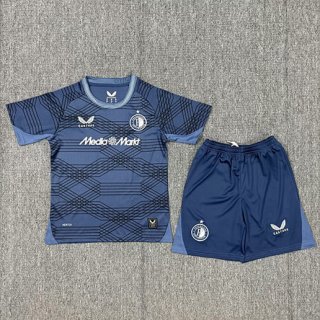 Maillot de football enfant Feyenoord extérieur 2025-2026 gris