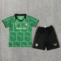 Maillot de football enfant Feyenoord Fourth 2025-2026 vert noir