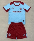 Maillot de football enfant Feyenoord third 2025-2026 bleu rouge