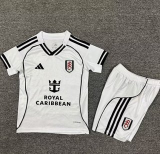 Maillot de football enfant Fulham domicile 2025-2026 blanc
