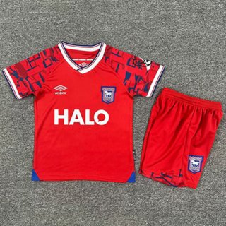 Maillot de football enfant Ipswich Town extérieur 2025-2026 rouge