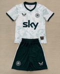 Maillot de football enfant Irlande extérieur 2025-2026 blanc noir
