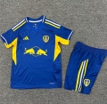 Maillot de football enfant Leeds United extérieur 2025-2026 bleu jaune