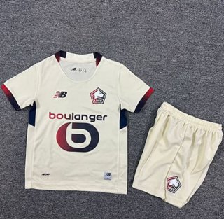 Maillot de football enfant Lille extérieur 2025-2026 blanc