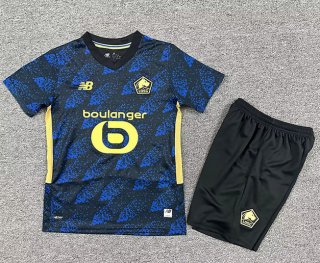 Maillot de football enfant Lille third 2025-2026 bleu noir