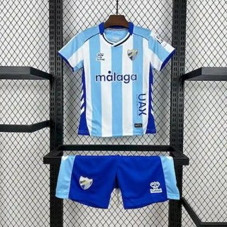 Maillot de football enfant Malaga CF domicile 2025-2026 bleu blanc