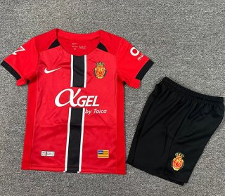 Maillot de football enfant Mallorca domicile 2025-2026 rouge noir
