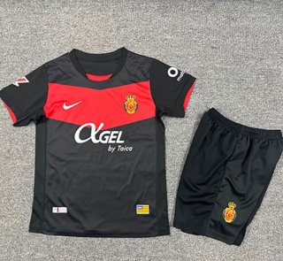 Maillot de football enfant Mallorca extérieur 2025-2026 noir rouge