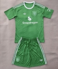 Maillot de football enfant Manchester United gardien 2025-2026 vert