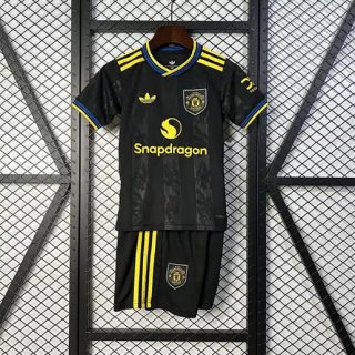 Maillot de football enfant Manchester United third 2025-2026 noir